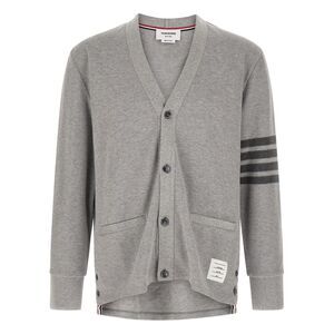 Thom Browne Gray Cotton Men's Cardigan